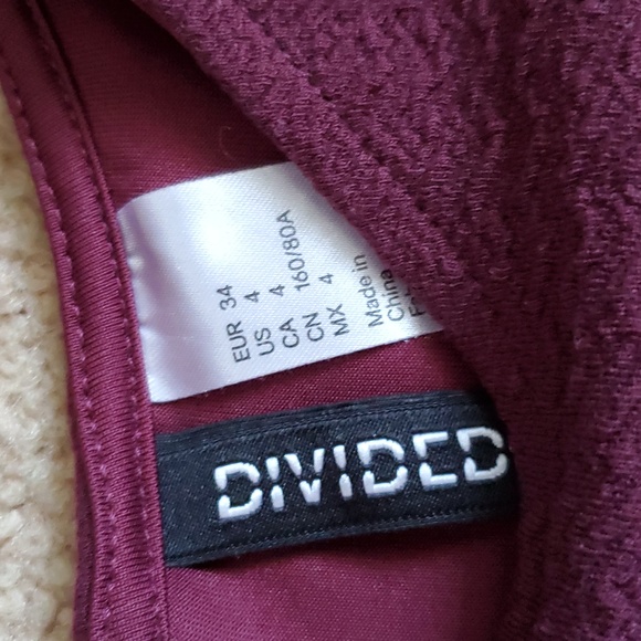 Maroon H&M dress - Picture 4 of 7